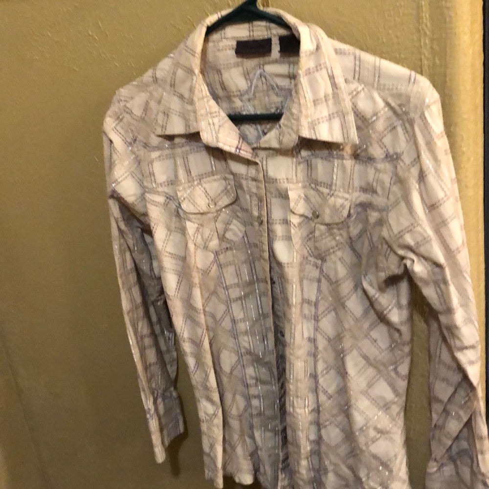 Wrangler pearl snap shirt